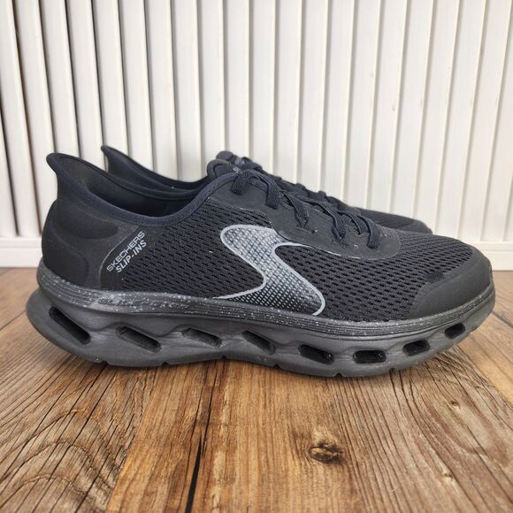 Skechers Slip-Ins Go Walk Glide Step 2.0 Dani Women's 8.5 Black Hands Free Shoes - Picture 1 of 9